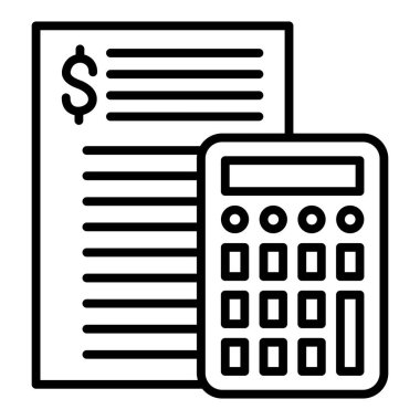Vector Design Illustration Budget Icon Style