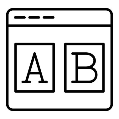 Vector Design Illustration Ab Testing Icon Style