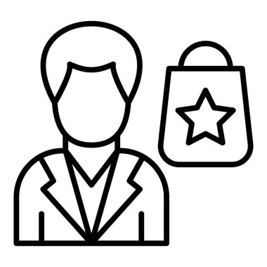 Vector Design Illustration Customer Icon Style