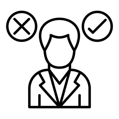 Vector Design Illustration Decision Makers Icon Style