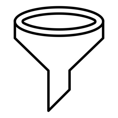 Vector Design Illustration Funnel Icon Style