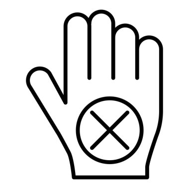 Vector Design Illustration Objections Icon Style