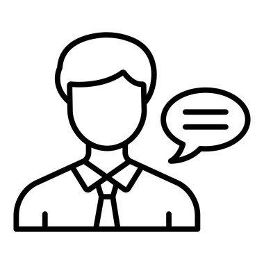 Vector Design Illustration Advisor Icon Style