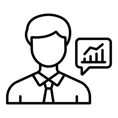 Vector Design Illustration Broker Icon Style