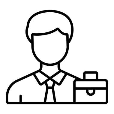 Vector Design Illustration Business Man Icon Style
