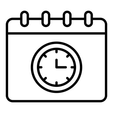 Vector Design Illustration Deadline Icon Style