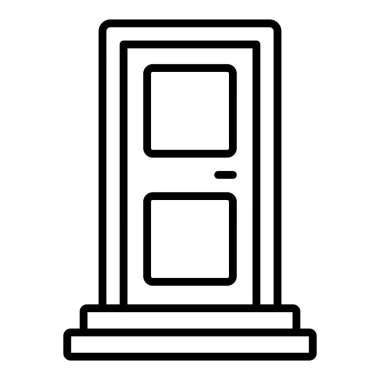 Vector Design Illustration Entrance Icon Style