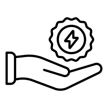 Vector Design Illustration Energy Conservator Icon Style