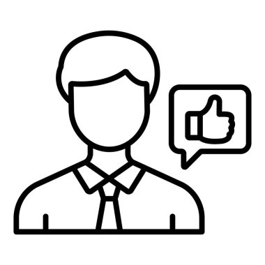 Vector Design Illustration Good Leader Icon Style