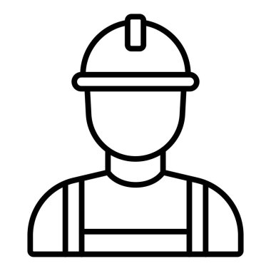 Vector Design Illustration Builder Male Icon Style