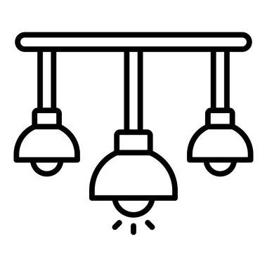 Vector Design Illustration Ceiling Icon Style