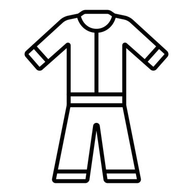 Vector Design Illustration Coveralls Icon Style