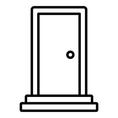 Vector Design Illustration Door Icon Style