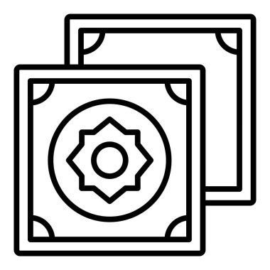 Vector Design Illustration Floor Tiles Icon Style