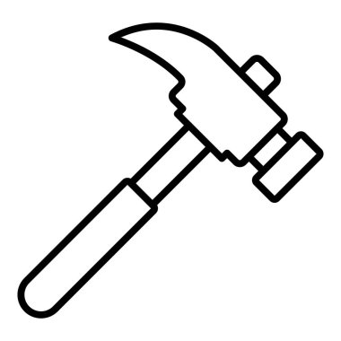 Vector Design Illustration Hammer Icon Style