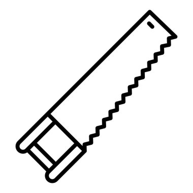 Vector Design Illustration Handsaw Icon Style