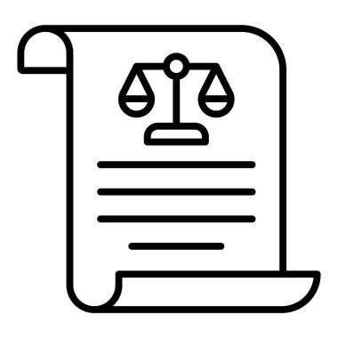 Vector Design Illustration Law Icon Style