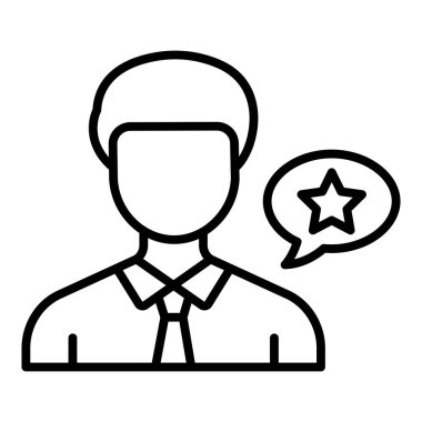 Vector Design Illustration Leader Icon Style