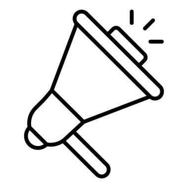 Vector Design Illustration Megaphone Icon Style