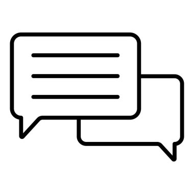 Vector Design Illustration Chatting Icon Style