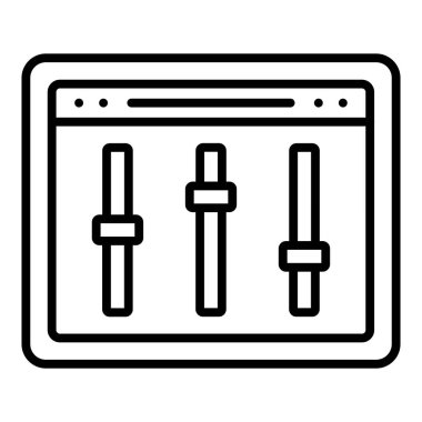 Vector Design Illustration Equalizer Icon Style
