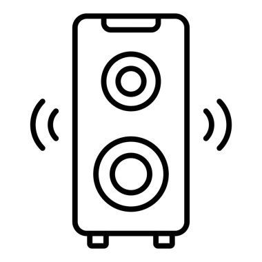 Vector Design Illustration Loudspeaker Icon Style