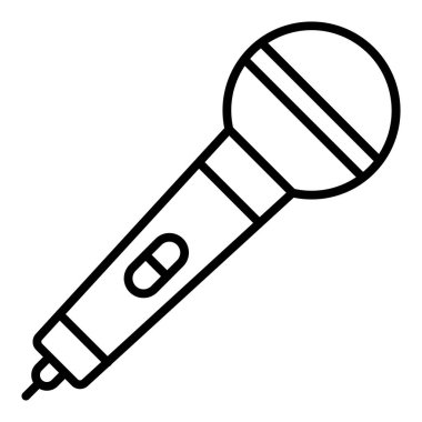 Vector Design Illustration Microphone Icon Style