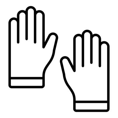 Vector Design Illustration Latex Gloves Icon Style