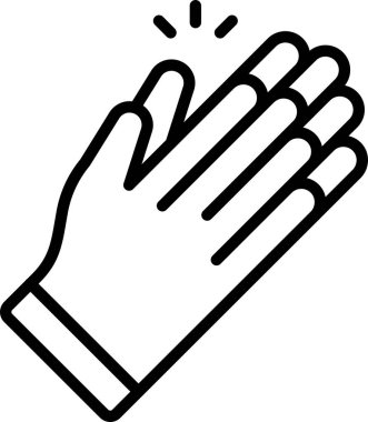 Vector Design Illustration Applaud Icon Style