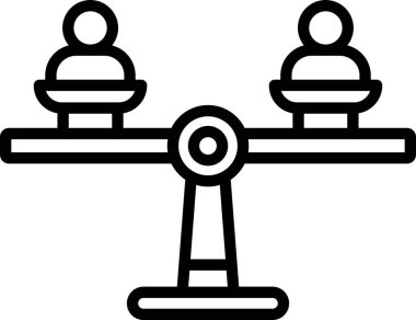 Vector Design Illustration Balancing Art Icon Style