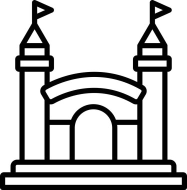 Vector Design Illustration Fun House Icon Style