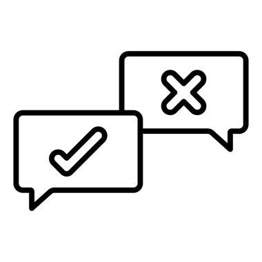 Vector Design Illustration Debate Icon Style