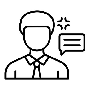 Vector Design Illustration Demagogue Icon Style