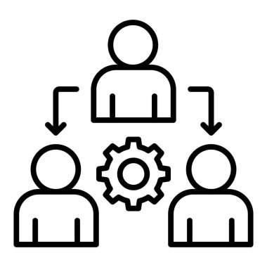 Vector Design Illustration Delegate Icon Style