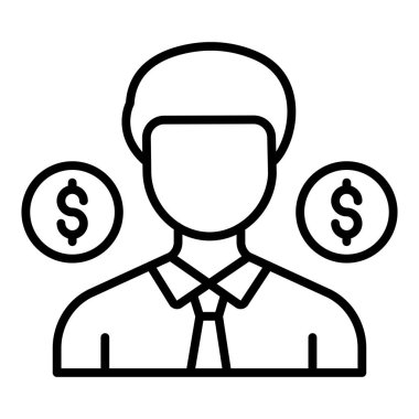 Vector Design Illustration Embezzlement Icon Style