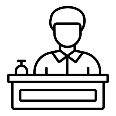 Vector Design Illustration Lobby Icon Style