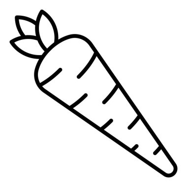 Vector Design Illustration Carrot Icon Style