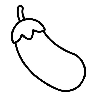 Vector Design Illustration Eggplant Icon Style