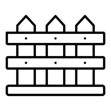 Vector Design Illustration Fence Icon Style