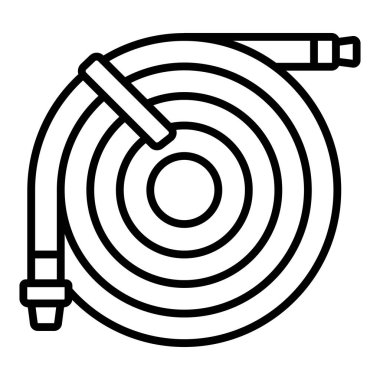 Vector Design Illustration Garden Hose Icon Style