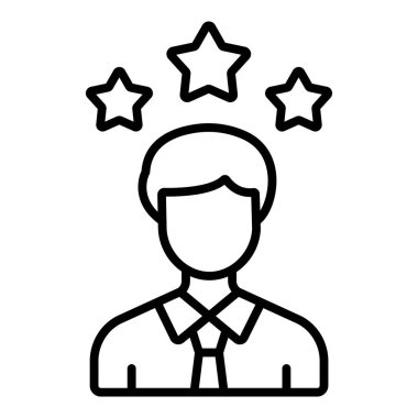 Vector Design Illustration Customer Review Icon Style