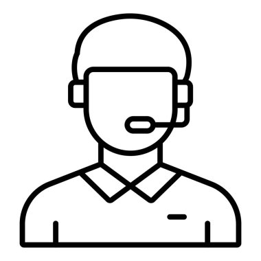 Vector Design Illustration Customer Service Icon Style