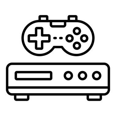 Vector Design Illustration Game Console Icon Style