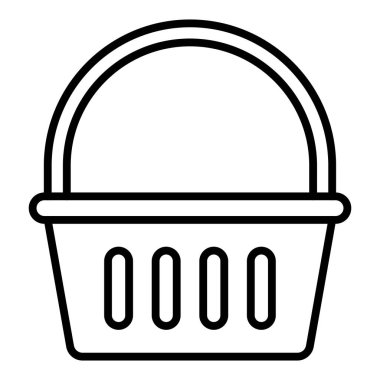 Vector Design Illustration Shopping Basket Icon Style