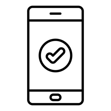 Vector Design Illustration Smartphone Icon Style