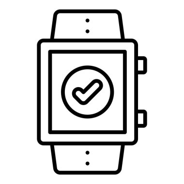 Vector Design Illustration Smartwatch Icon Style