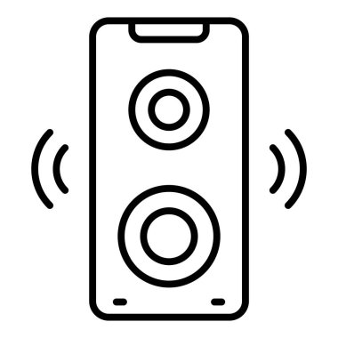 Vector Design Illustration Speakers Icon Style