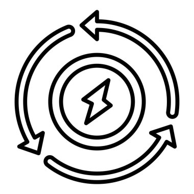 Vector Design Illustration Eco Energy Icon Style