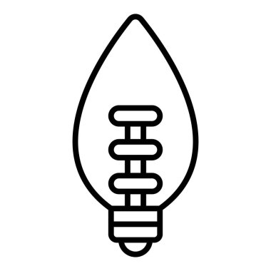 Vector Design Illustration Halogen Lamp Icon Style