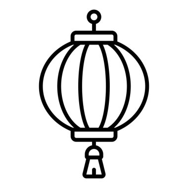 Vector Design Illustration Lantern Icon Style